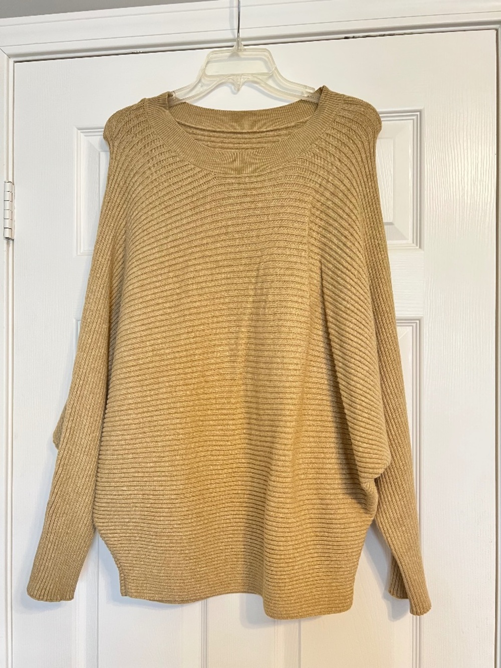 Tan Long Sleeve Sweater Top